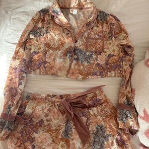 Beach Riot Aurora & Luna Pajama Set Size Large